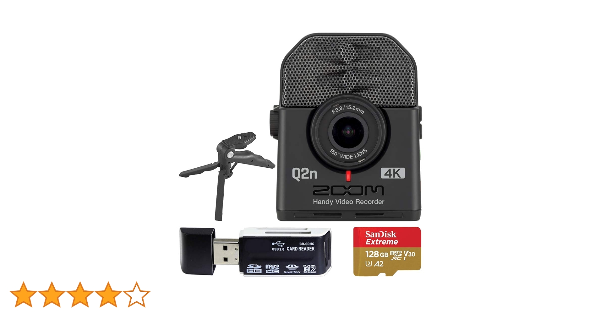 Amazon | Zoom Q2n-4K 超ハンディビデオレコーダー + 128GB
